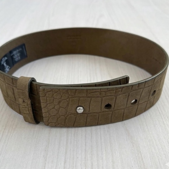 All Saints 100% Leather Mimosa Crocco Waist Belt XS main image 5